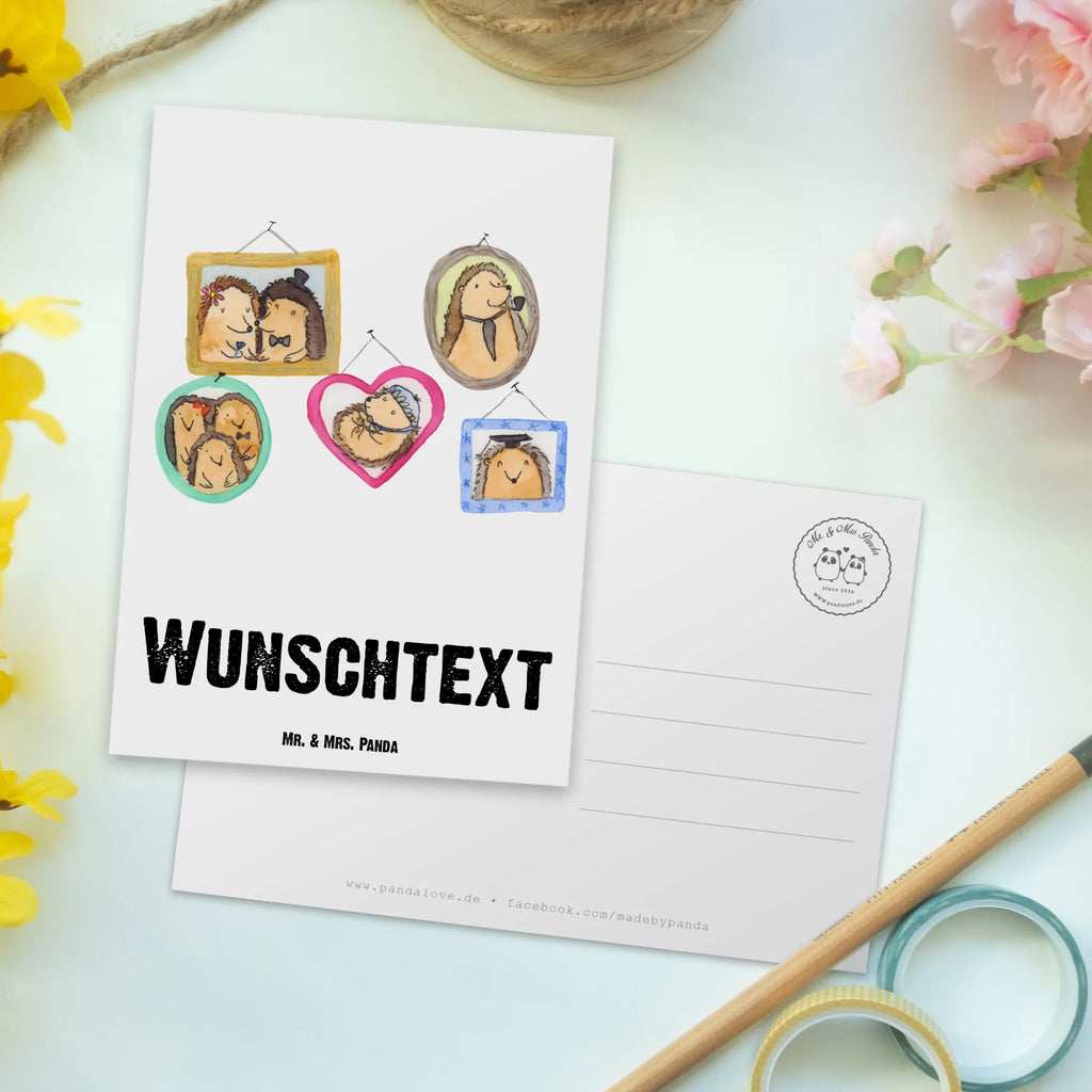 Personalisierte Postkarte Igel Familie Karte mit Namen, Grußkarte mit Namen, Grußkarte mit Wunschtext, Postkarte mit Wunschtext, Einladung mit Wunschtext, Ansichtskarte mit Namen, Postkarte mit Namen, Einladung mit Namen, Geschenkkarte mit Namen, Postkarte Bedrucken, Karte mit Wunschtext, Geschenkkarte mit Wunschtext, Postkarte Personalisierbar, Ansichtskarte mit Wunschtext, Muttertag, Vatertag, Mama, Papa, Oma, Opa, Familie, Schwester, Bruder, Zusammenhalt, Liebe, Bilder, Glück, Igel