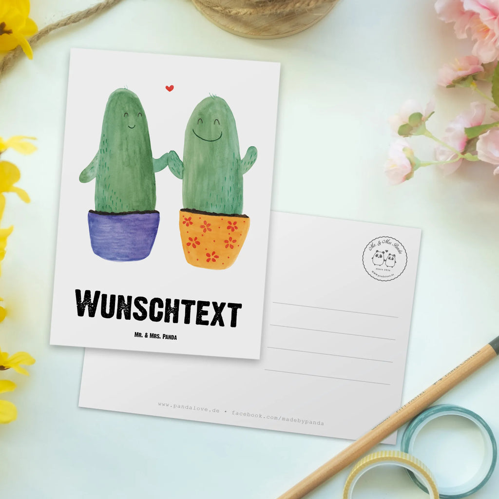 Personalised postcard cactus Love cactus, cactuses, plants, cactus plant, small green cactus, love, friendship, engagement, separation, love message, proof of love, couple, cactus love, wedding, quarrel, reconciliation