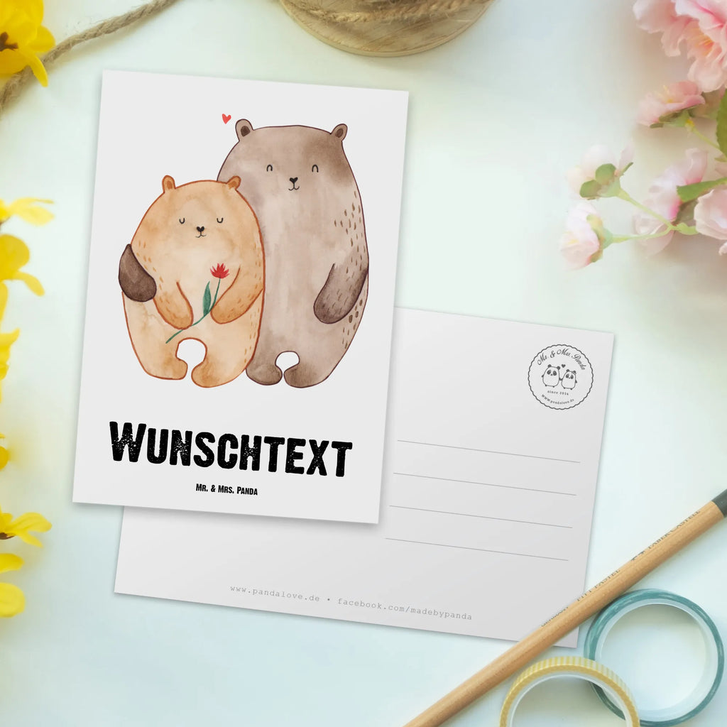 Personalisierte Postkarte Bären Liebe Grußkarte mit Wunschtext, Postkarte mit Wunschtext, Geschenkkarte mit Namen, Einladung mit Wunschtext, Karte mit Namen, Geschenkkarte mit Wunschtext, Grußkarte mit Namen, Einladung mit Namen, Ansichtskarte mit Namen, Postkarte personalisierbar, Postkarte mit Namen, Ansichtskarte mit Wunschtext, Karte mit Wunschtext, Postkarte bedrucken, Liebe, Partner, Freund, Freundin, Ehemann, Ehefrau, Heiraten, Verlobung, Heiratsantrag, Liebesgeschenk, Jahrestag, Hocheitstag, Bärchen, Geschenk Freund, Verlobt, Liebesbeweis, Verheiratet, Bären, Geschenk Freundin, Hochzeitstag, Bär, Geschenk Hochzeit, Verliebt