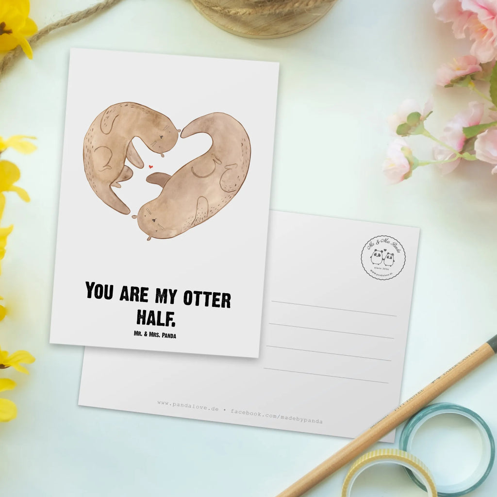 Personalisierte Postkarte Otter Herz Postkarte personalisierbar, Einladung mit Namen, Karte mit Wunschtext, Postkarte mit Wunschtext, Einladung mit Wunschtext, Geschenkkarte mit Namen, Grußkarte mit Wunschtext, Postkarte mit Namen, Ansichtskarte mit Wunschtext, Grußkarte mit Namen, Geschenkkarte mit Wunschtext, Ansichtskarte mit Namen, Postkarte bedrucken, Karte mit Namen, Otter, Fischotter, Seeotter, Liebe, Verlobung, gemeinsames Leben, Herz, Hochzeitstag, Jahrestag, Liebesbeweis, Love you, Bessere Hälfte, Liebesgeschenk