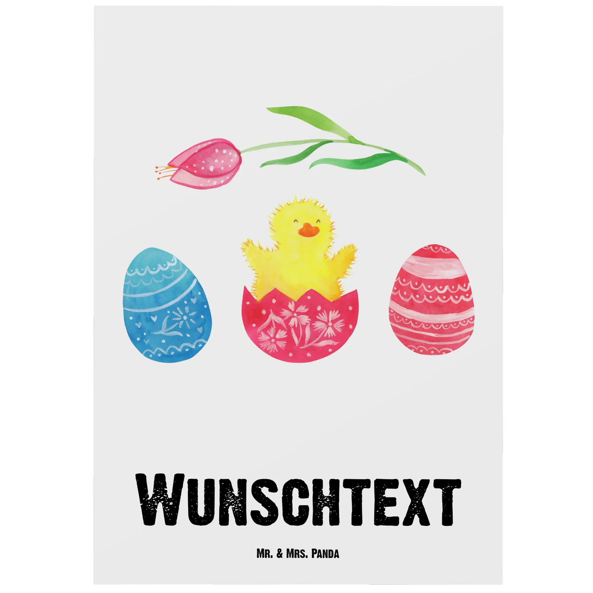 Personalised postcard chick Hatch Easter, Easter bunny, Chicks, Easter eggs, Easter egg, spring fever, egg, joy, Easter greetings, best wishes, happy Easter, greetings