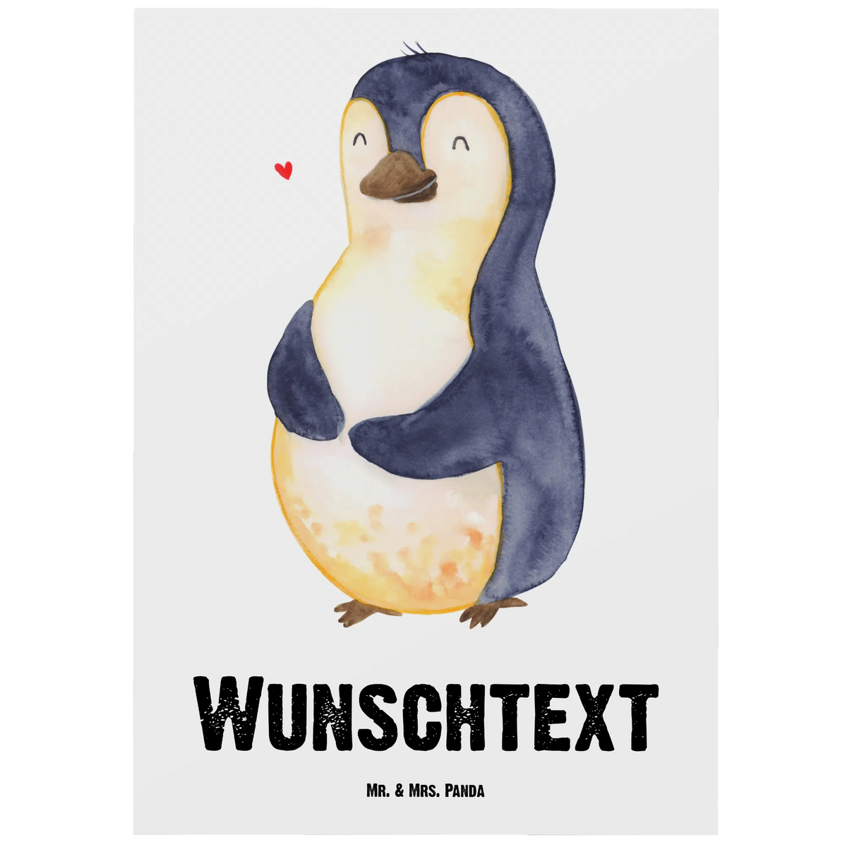 Personalised postcard Penguin diet Penguin, North Pole, Winter, Penguins, losing weight, self-respect, self-love, weight, penguins, diet, body love, motivation, penguin