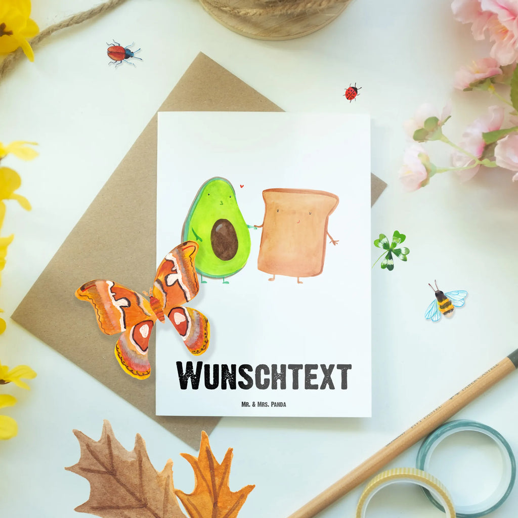 Spersonalizowana kartka z życzeniami Awokado Tost Awokado, Warzywa, Wegan, Zdrowy