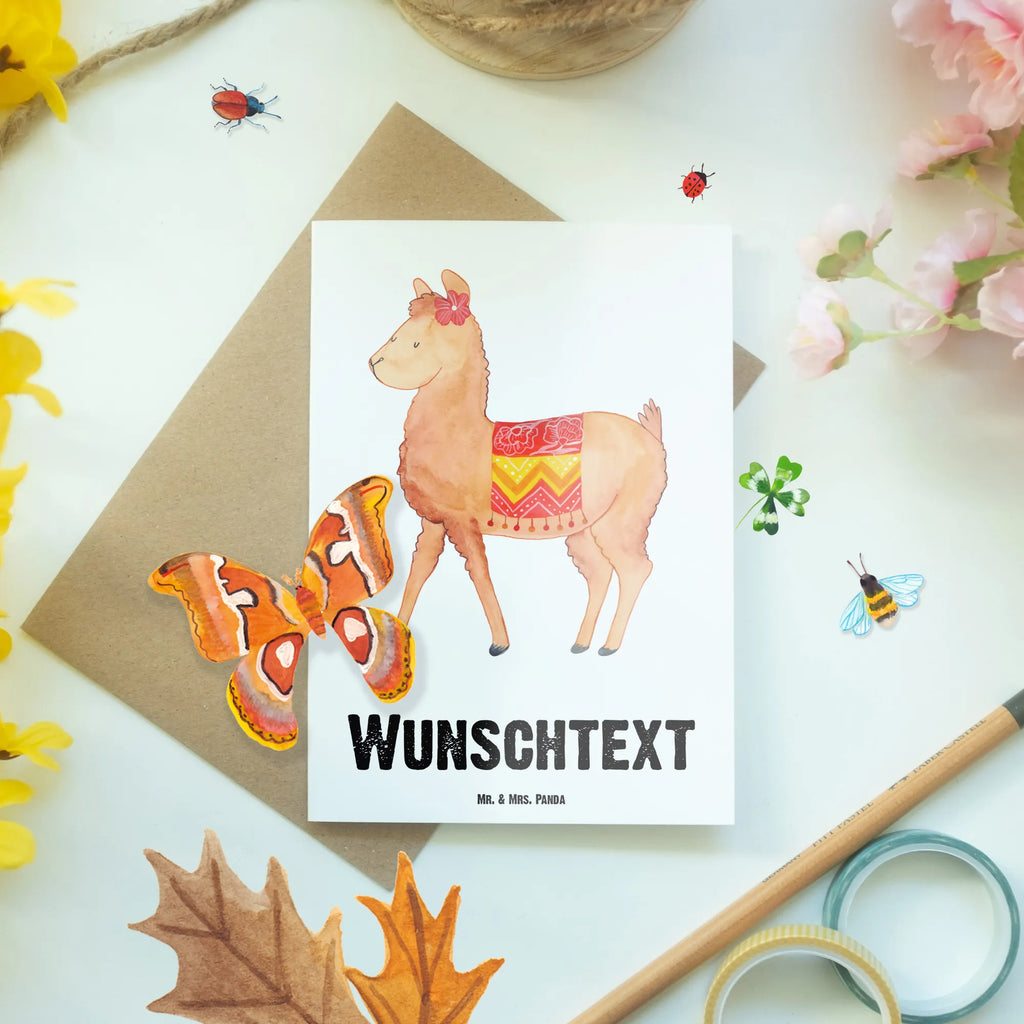 Personalised greetings card alpaca Proud alpaca, llama, pako, camel, Peru, animal, favourite animal