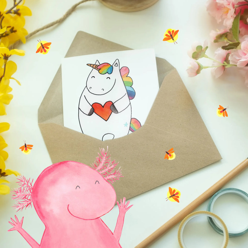 Personalised greetings card unicorn Heart unicorn, unicorns, funny, evil, bad girl, girlfriend present, different, Unicorn, bad, heart, girlfriend gift