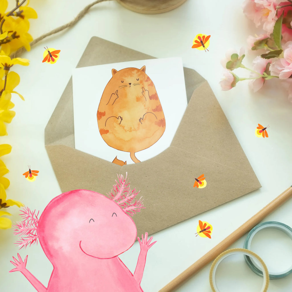 Personalised greetings card Cat middle finger cat, tomcat, kitty, meow, kitten, housecat, mama cat, love cats, cat image, cat fan, cat lover, cat fancier, cat decoration, gift for cat lover, cat owner, funny cats, cat sayings, cat motto, funny cat gifts, fan merchandise, cat stuff, animal lover, Kitty, Smelly finger, Cats, Puss, Cat, Fuck off, Middle finger