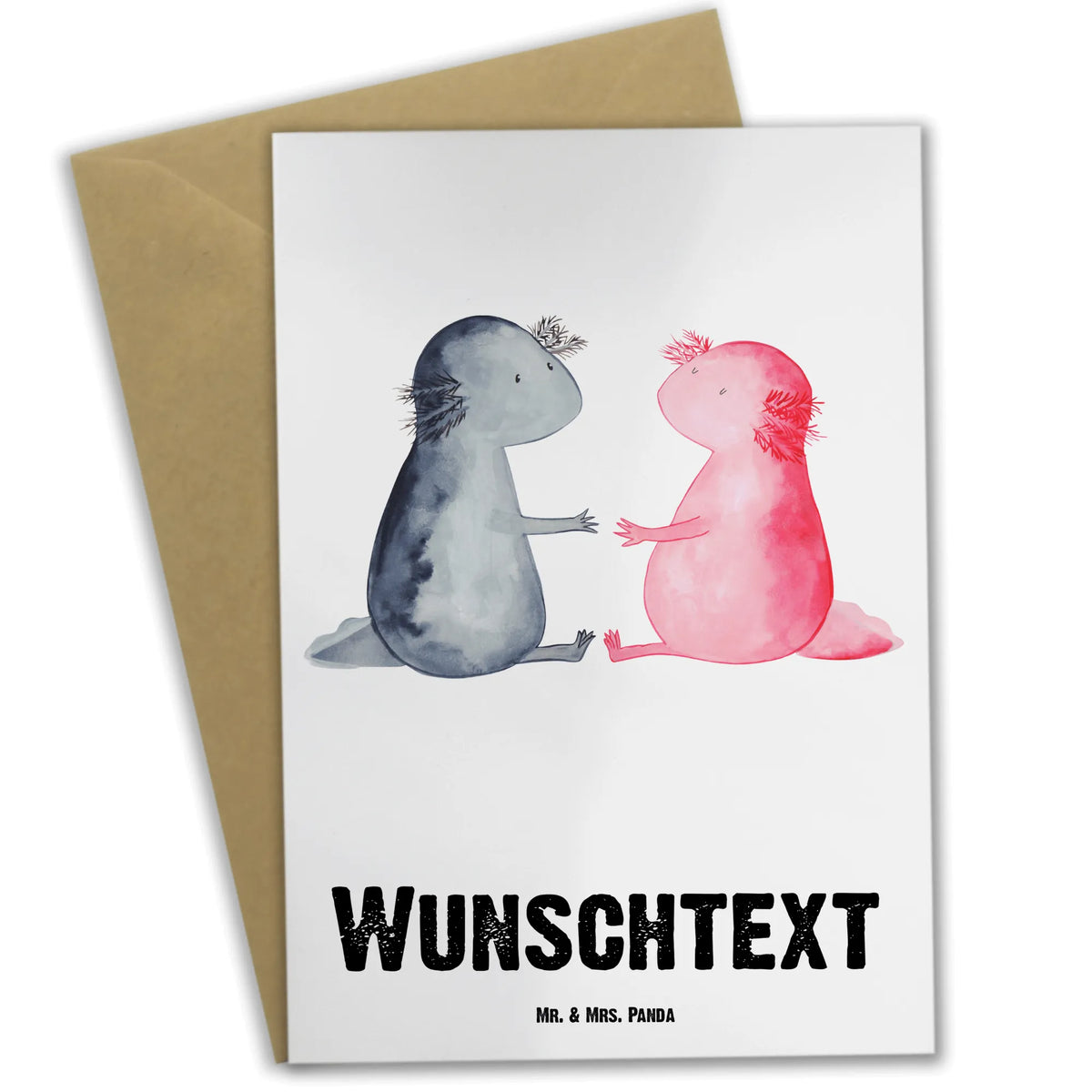 Personalisierte Grußkarte Axolotl Liebe grußkarte personalisiert, Grußkarte personalisierbar, individuelle grußkarte, Grußkarten Personalisiert, Personalisierte Karte, Personalisierte Grußkarte, Personalisierte Klappkarte, Axolotl, Molch, Freund, Verlobter, Liebesbeweis, Lurch, Jahrestag, Schwanzlurch, Axolot, Ehemann, Liebe, Große Liebe, Lurche, Valentinstag