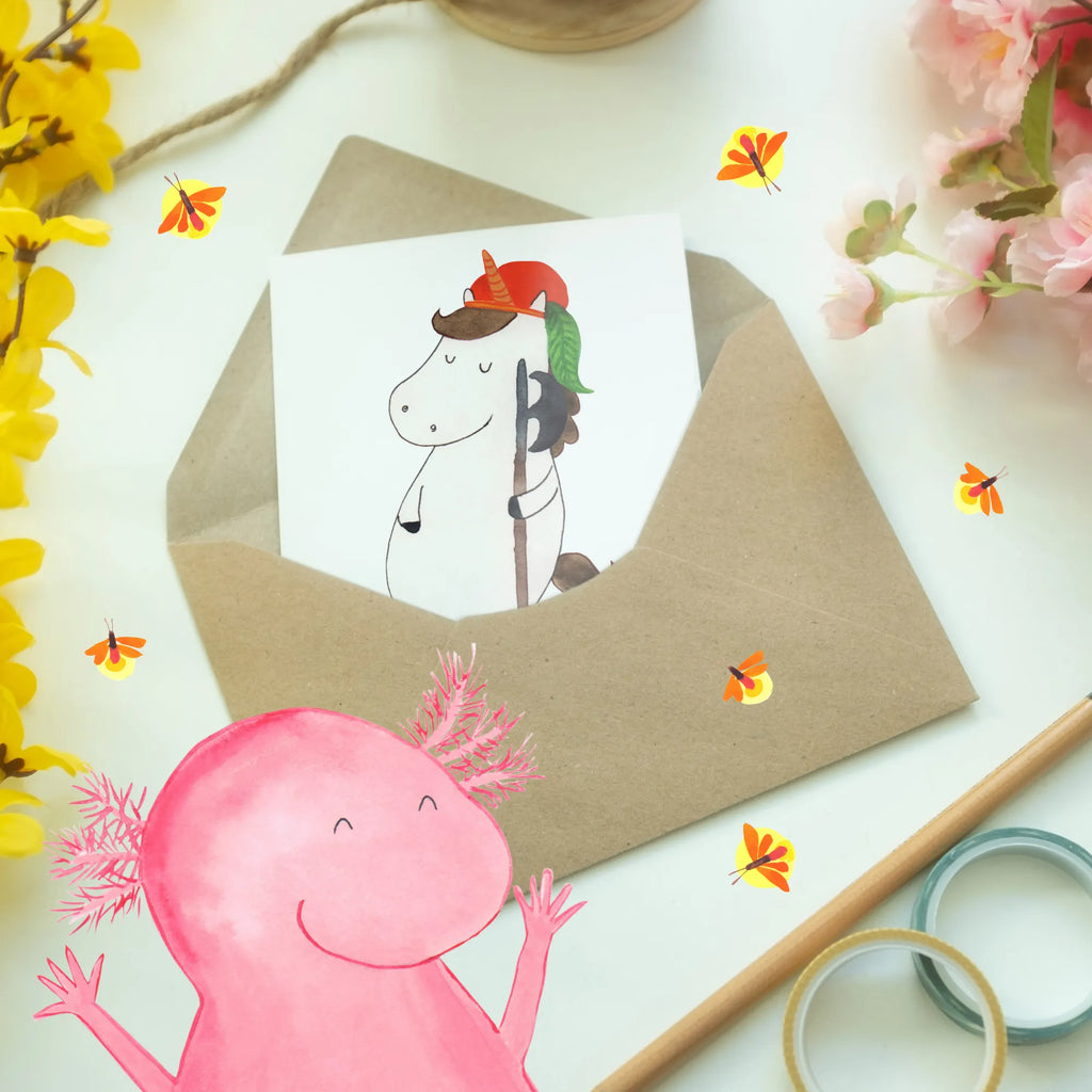 Personalised greetings card unicorn Young unicorn, unicorns, Farmer, Unicorn, Medieval, Jack