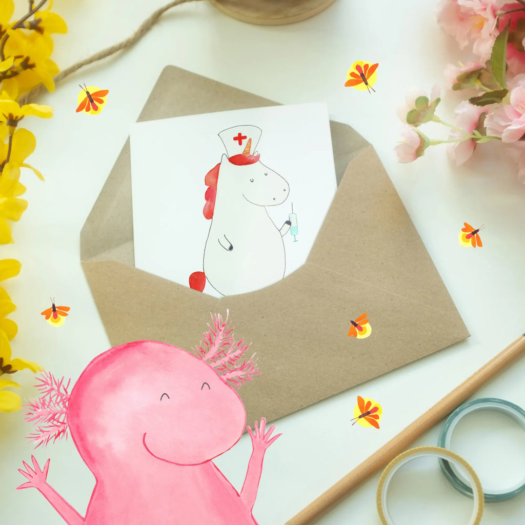 Personalised greetings card unicorn Nurse unicorn, unicorns, nurse thank you, nurse gift, doctor gift, Unicorn, hospital