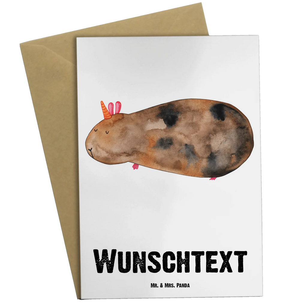 Spersonalizowana kartka z życzeniami Jednorożec świnka morska Jednorożec, jednorożce, dekoracje jednorożca, jednorożec