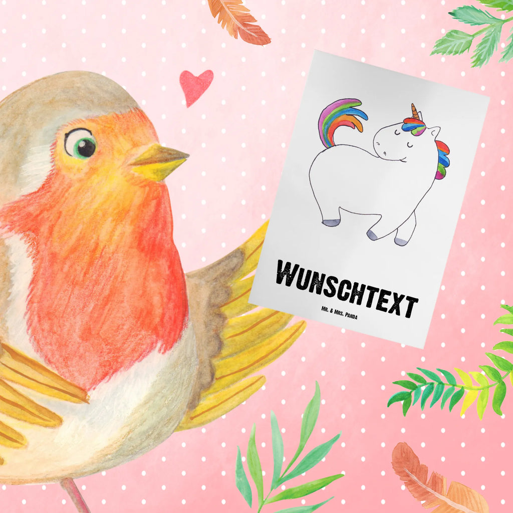Spersonalizowana kartka z życzeniami jednorożec dumnie kroczyć Jednorożec, jednorożce, dekoracje jednorożca, jednorożec
