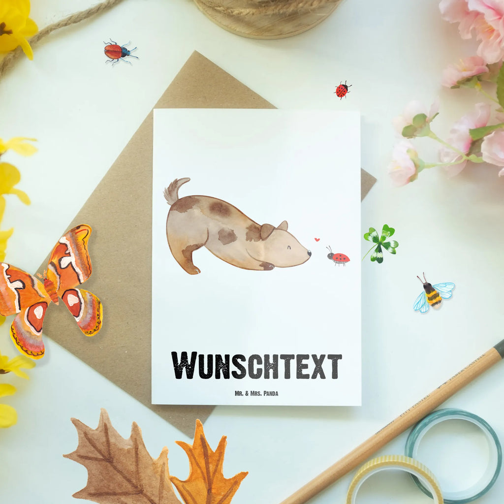 Personalised greetings card Dog ladybug dog, mutt, hound, woof, dog mama, dog breed, love dogs, love for dogs, dog decorative items, bag with dog print, funny gifts for dog owners, what do you give a dog lover, Christmas gifts for dogs, gifts for dogs, dog sayings, Mongrel dog, Dog, Dogs, Sayings, Ladybird, Dog slogan, Mongrel