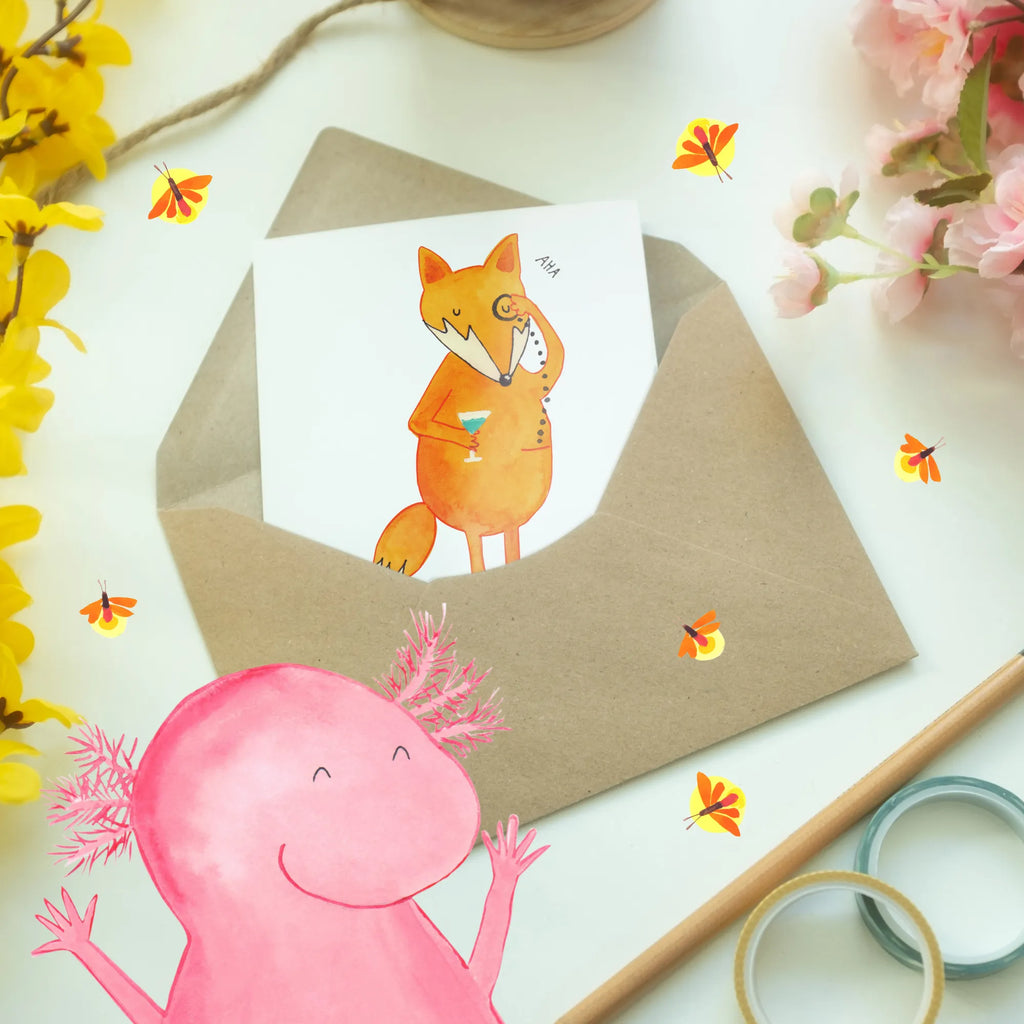 Spersonalizowana kartka z życzeniami lis Pan Lis