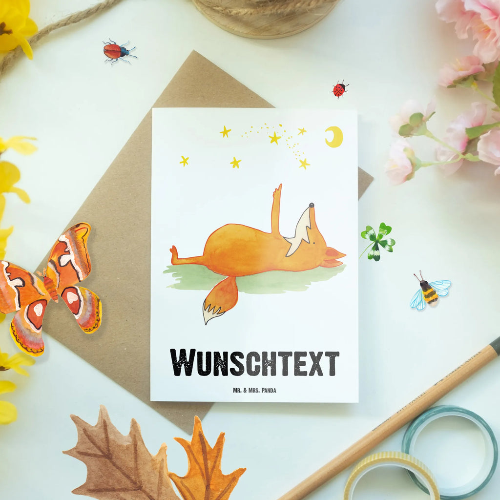 Spersonalizowana kartka z życzeniami lis Gwiazdy Lis