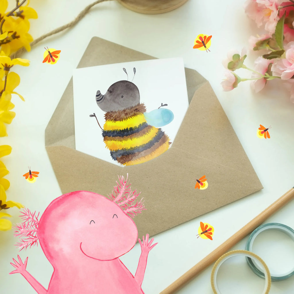 Personalised greetings card bumblebee fluffy small animals, cute, funny, cute animal motives, hand drawn, small world, funny sayings, good mood, happy, gifts, gift ideas, special gifts, animal lover, card, Nature, Fluffy, Bumblebee, Flower, Bee