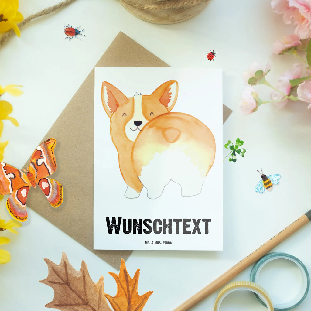 Personalised greetings card corgi buttocks dog, mutt, hound, woof, dog mama, dog breed, love dogs, love for dogs, dog decorative items, bag with dog print, funny gifts for dog owners, what do you give a dog lover, Christmas gifts for dogs, gifts for dogs, dog sayings, Saying, Dog love, Dog, Motivation, Corgie, Self love