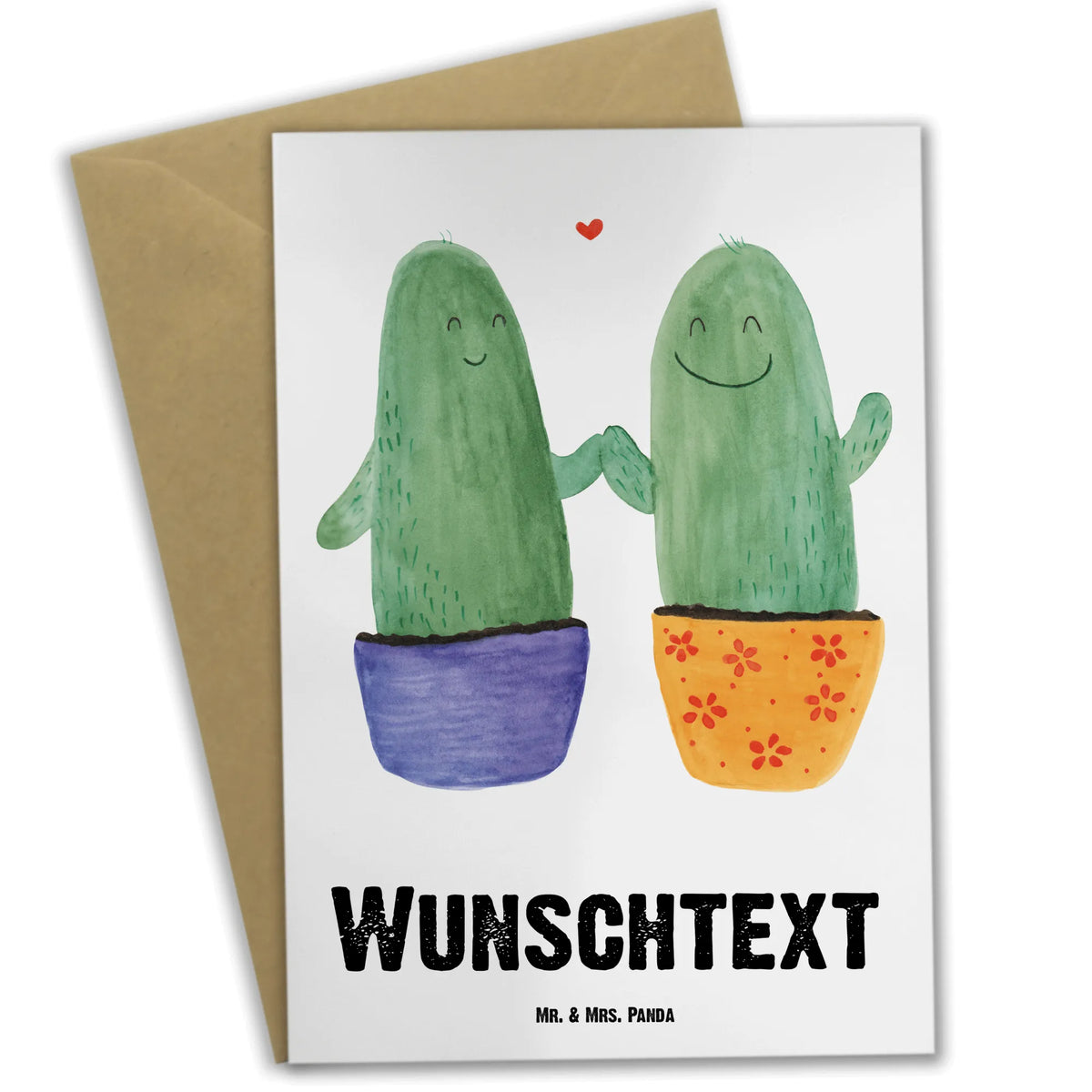 Personalised greetings card cactus Love cactus, cactuses, plants, cactus plant, small green cactus, couple, love, friendship, cactus love, proof of love, engagement, wedding, separation, love message, reconciliation, quarrel
