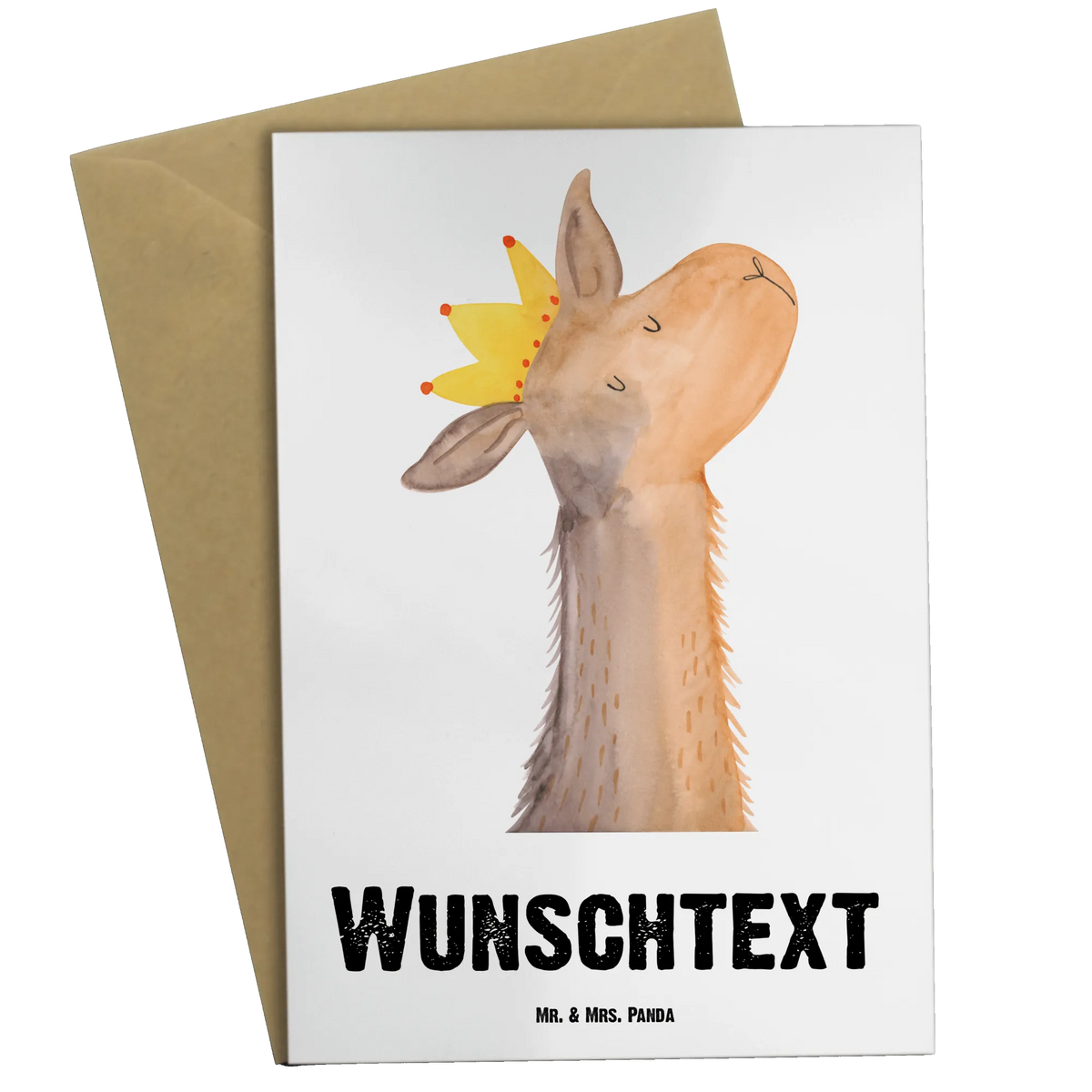 Personalisierte Grußkarte Lamakopf König individuelle grußkarte, Grußkarte personalisierbar, Personalisierte Klappkarte, Personalisierte Grußkarte, Personalisierte Karte, Grußkarten Personalisiert, grußkarte personalisiert, Lama, Alpaka, Vorgesetzter, Mama, König, Lamas, Abitur, Chef, Abi, Büro Kollege, Kollegin, Königin, Papa, Freundin