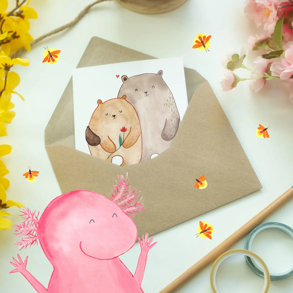 Personalised greetings card Bears in love Love, Loving, Two, Together, Marriage, Engagement, Proposal of marriage, Love gift, gift for her, gift for him, anniversary gift, Proof of love, Bears, In love, Gift Friend, Engaged, Married, Gift Wedding, Wedding anniversary, Boyfriend, Bear, Gift Girlfriend, Girlfriend, Partner, Anniversary