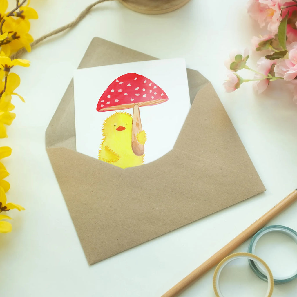 Personalised greetings card chick toadstool Easter, Easter bunny, Lucky, Happy Easter, Toadstool, Easter greetings, Chicks