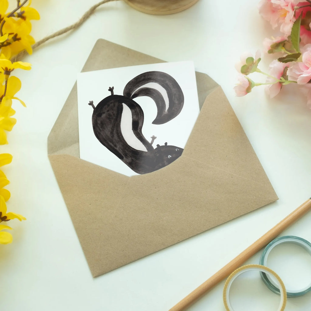 Personalised greetings card skunk handstand Skunk, child, wild animal, playful, skunk, playground, predator, stink