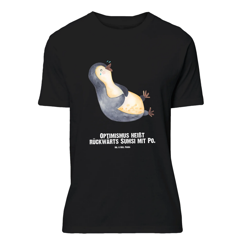 Personalised T-Shirt Penguin Laugh Bedrucken, T-Shirt Personalisiert, T-Shirt mit Aufruck, T-Shirt mit Namen, Wunschtext, Pinguin, Humor, Fröhlich, Lachen, Optimismus, Lustiger Spruch, Pinguine, Fröhlichkeit