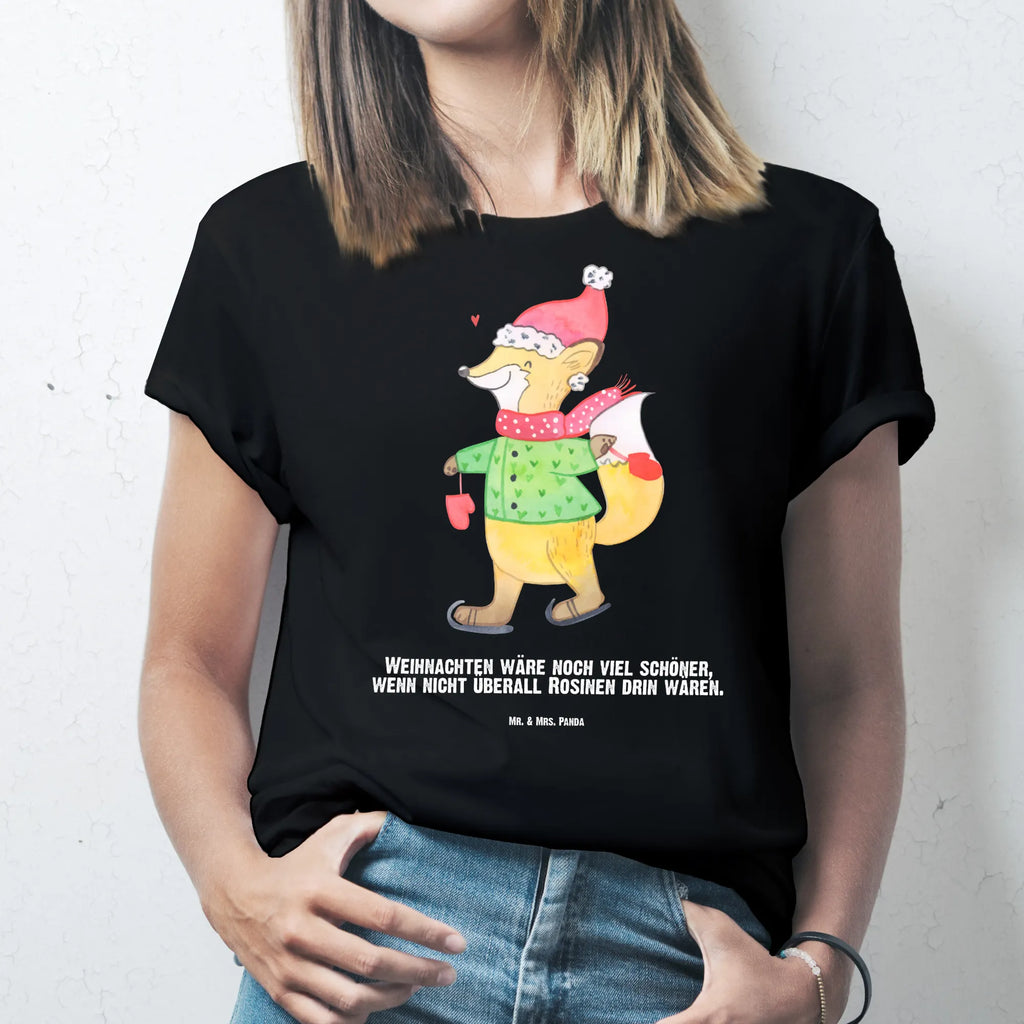 Rozmiar L Personalizowana koszulka lis łyżwy Bedrucken, T-Shirt mit Aufruck, T-Shirt Personalisiert, Wunschtext, T-Shirt mit Namen, Nikolaus, Weihnachtsdeko, Winter, Heiligabend, Advent, Wintermotiv, Weihnachten, Weihnachtsmann, Weihnachtsbaum, Weihnachtszeit, Weihnachtstage, Tannenbaum