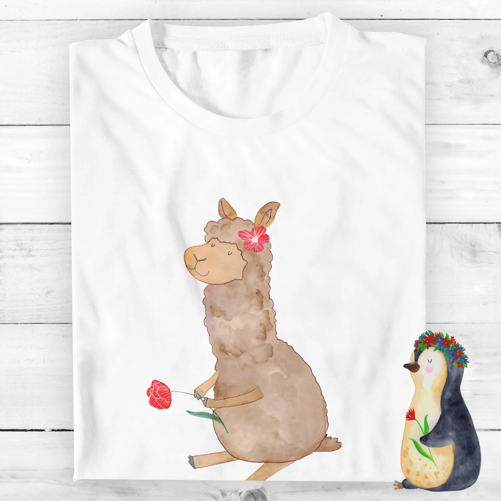Personalised T-Shirt alpaca flower T-Shirt mit Aufruck, Wunschtext, T-Shirt mit Namen, Bedrucken, T-Shirt Personalisiert, Alpaka, Lama, Lamas, Alpaka Witz, Alpaka Geschenk, Alpaka Dekor, Alpaka Dekoration, Motiv Alpaka, Blume, Alpaka Zitat, Alpaka Spruch