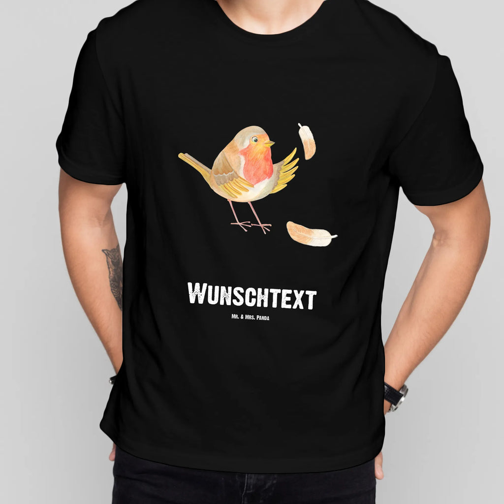 Personalised T-Shirt robin feathers Wunschtext, Bedrucken, T-Shirt mit Namen, T-Shirt Personalisiert, T-Shirt mit Aufruck, Gute Laune, Lustige Sprüche, Tiere, Tiermotive, Spruch Motivation, Spruch Mut, What If I Fall, Vogel, Motivation Sprüche, Rotkehlchen, Motivationsbilder, fliegen