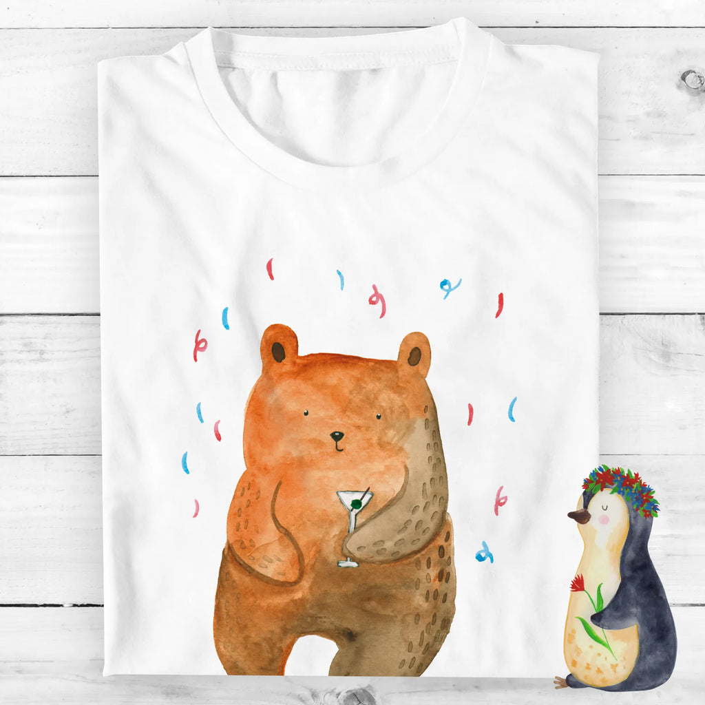 Personalised T-Shirt bear party T-Shirt Personalisiert, Wunschtext, T-Shirt mit Aufruck, Bedrucken, T-Shirt mit Namen, Teddybär, Teddy, Bär, Mitbringsel, Abfeiern, Geburtstag, Geburtstagsgeschenk, Party, Geschenk, Lustig, Gute Laune, Feiern