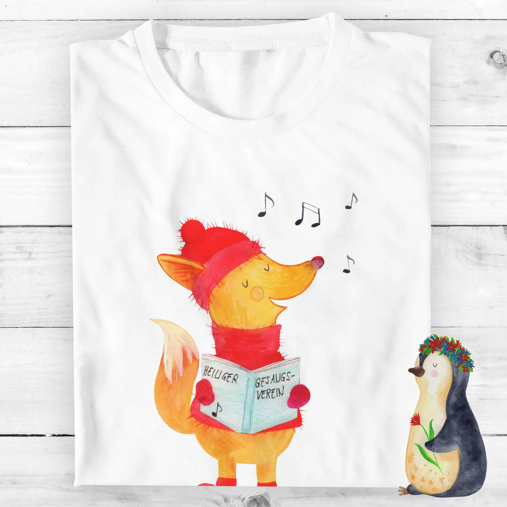 Rozmiar L Personalizowana koszulka lis Śpiewak T-Shirt mit Aufruck, T-Shirt mit Namen, T-Shirt Personalisiert, Wunschtext, Bedrucken, Nikolaus, Weihnachtsdeko, Winter, Heiligabend, Advent, Wintermotiv, Weihnachten, Fuchs, Geschenk Sänger, Weihnachtslieder, Füchse, Sänger, Singen