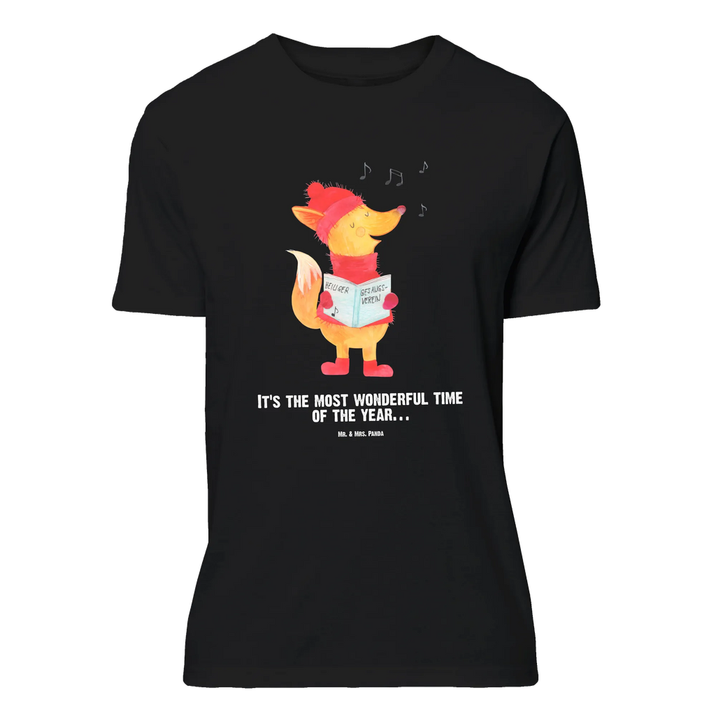 Rozmiar L Personalizowana koszulka lis Śpiewak T-Shirt mit Aufruck, T-Shirt mit Namen, T-Shirt Personalisiert, Wunschtext, Bedrucken, Nikolaus, Weihnachtsdeko, Winter, Heiligabend, Advent, Wintermotiv, Weihnachten, Fuchs, Geschenk Sänger, Weihnachtslieder, Füchse, Sänger, Singen