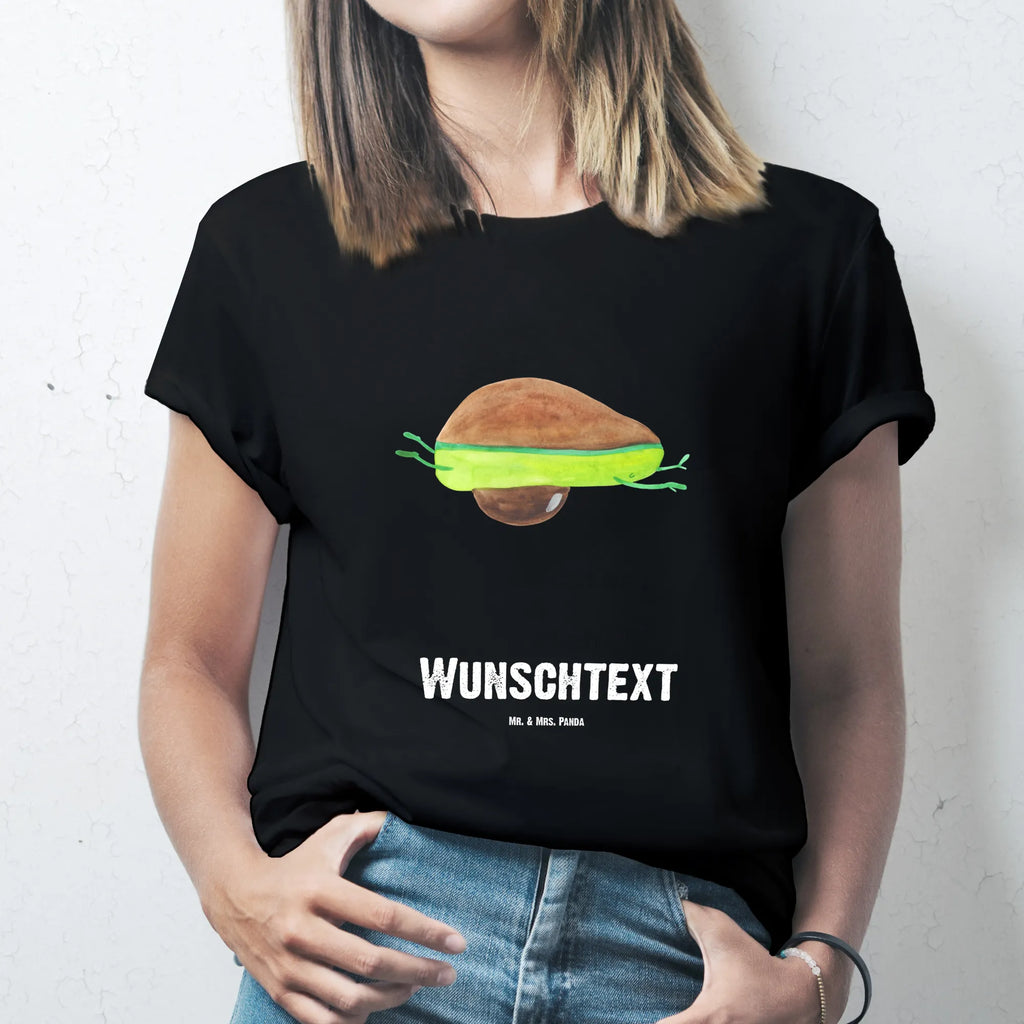 Rozmiar L Personalizowana koszulka Awokado joga T-Shirt mit Namen, Bedrucken, T-Shirt Personalisiert, Wunschtext, T-Shirt mit Aufruck, Veggie, Vegan, Avocado, Gesund, Avocado Yoga Vegan