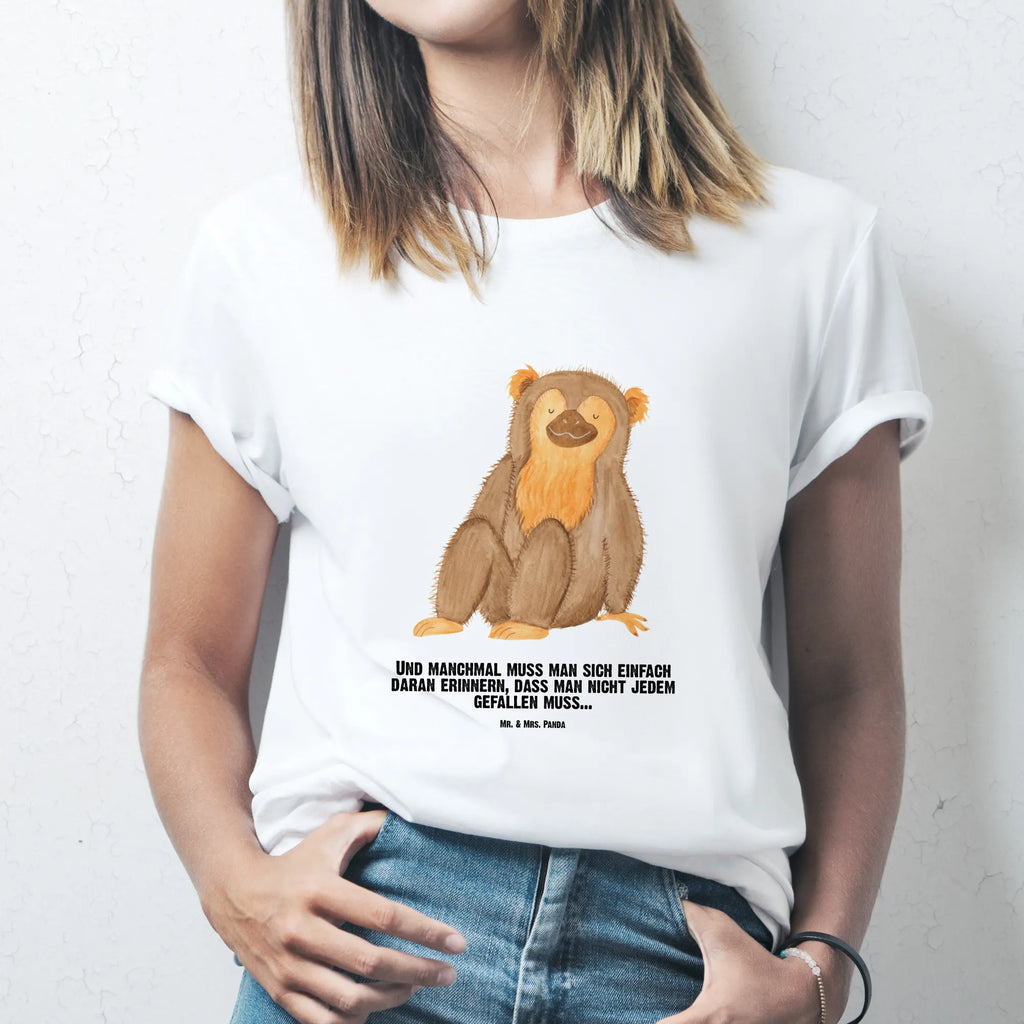 Rozmiar L Personalizowana koszulka Małpa Bedrucken, T-Shirt mit Namen, T-Shirt Personalisiert, Wunschtext, T-Shirt mit Aufruck, Wildtiere, Afrika, Selbstliebe, Selbstachtung, Äffchen, Selbstbewusstsein, Motivation, Selfcare, Respekt, Liebe, Affen, Affe