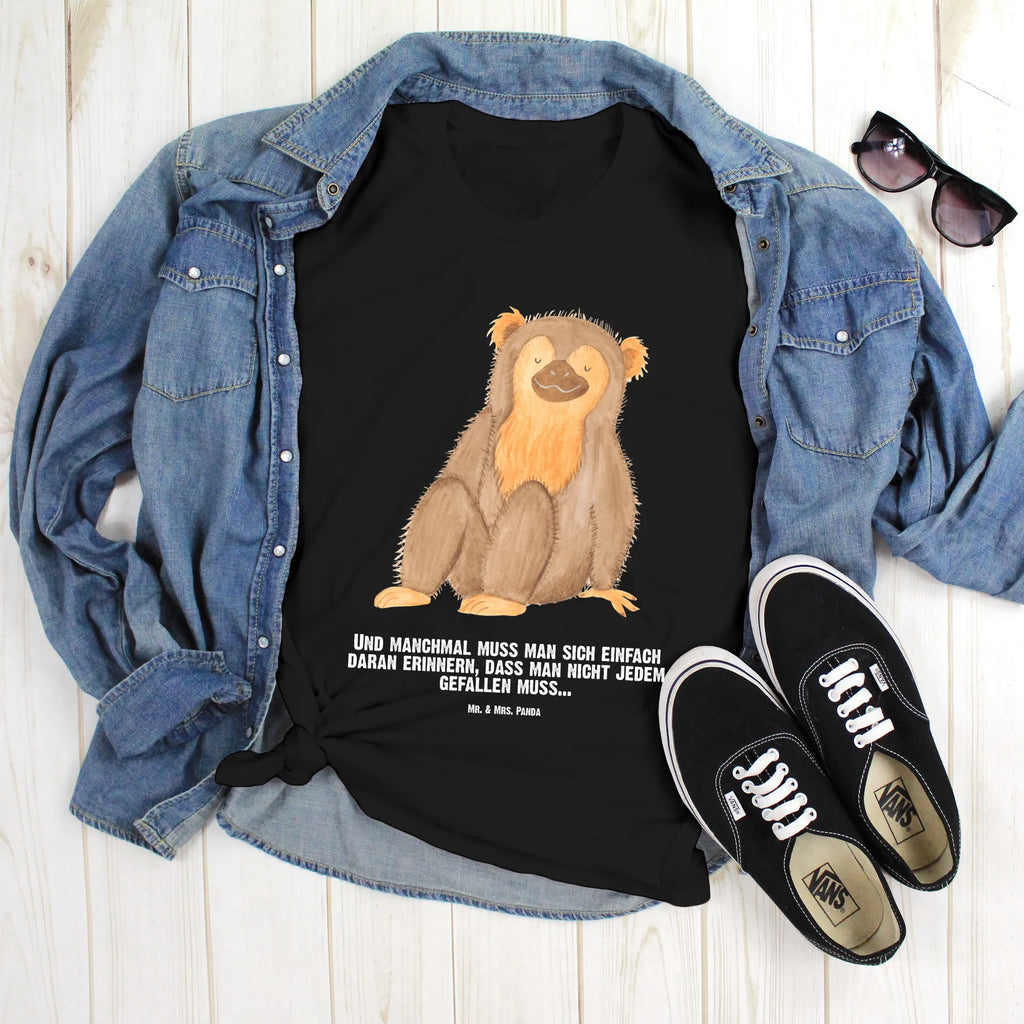 Rozmiar L Personalizowana koszulka Małpa Bedrucken, T-Shirt mit Namen, T-Shirt Personalisiert, Wunschtext, T-Shirt mit Aufruck, Wildtiere, Afrika, Selbstliebe, Selbstachtung, Äffchen, Selbstbewusstsein, Motivation, Selfcare, Respekt, Liebe, Affen, Affe