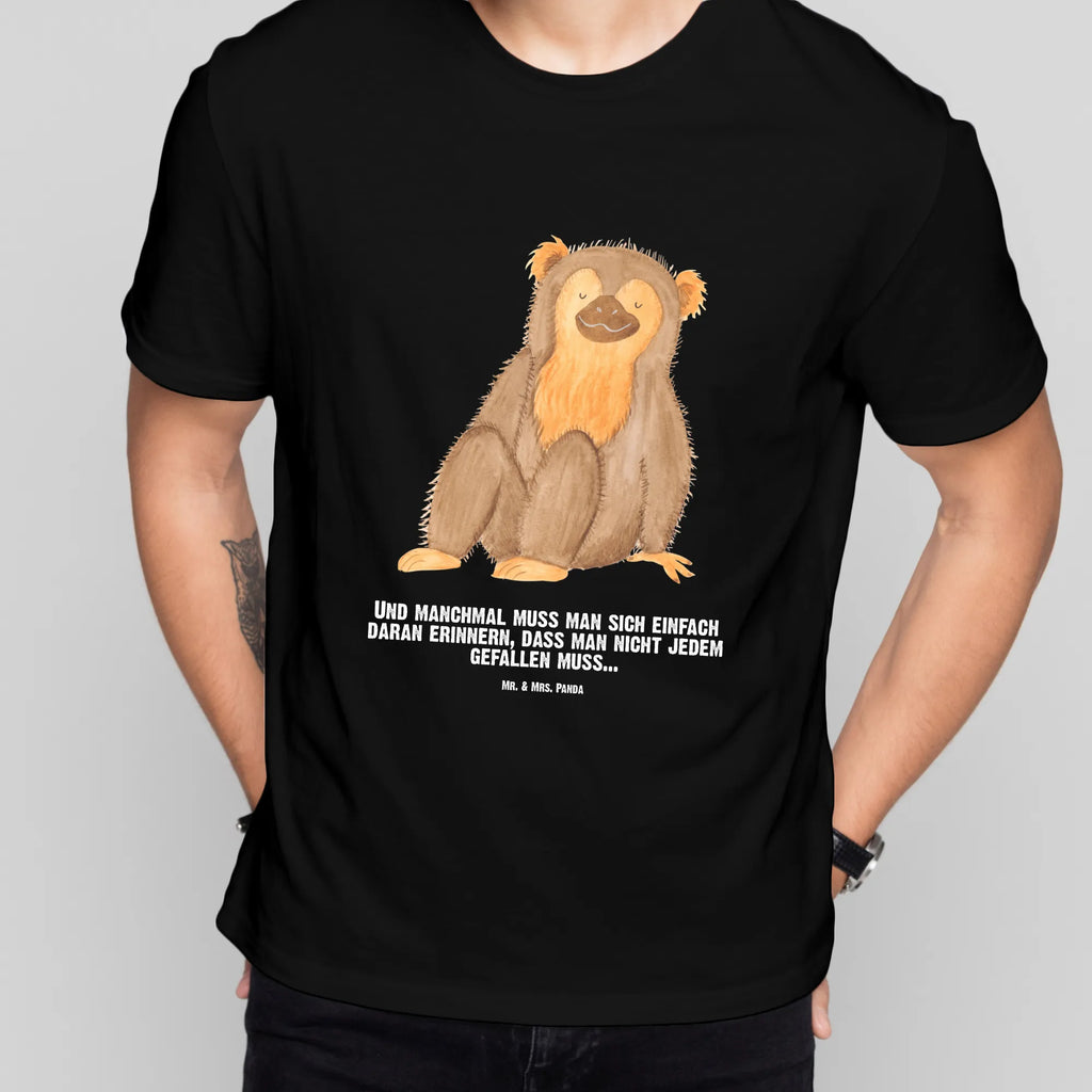 Rozmiar L Personalizowana koszulka Małpa Bedrucken, T-Shirt mit Namen, T-Shirt Personalisiert, Wunschtext, T-Shirt mit Aufruck, Wildtiere, Afrika, Selbstliebe, Selbstachtung, Äffchen, Selbstbewusstsein, Motivation, Selfcare, Respekt, Liebe, Affen, Affe