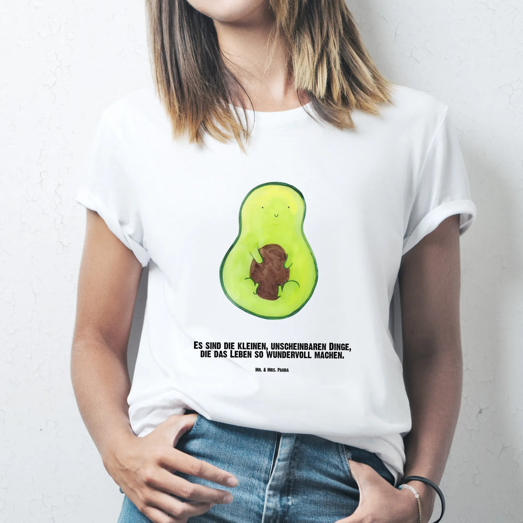 Personalisiertes T-Shirt Avocado mit Kern T-Shirt mit Namen, Wunschtext, Bedrucken, T-Shirt mit Aufruck, T-Shirt Personalisiert, Veggie, Vegan, Avocado, Gesund, Avocadokern, Spruch Leben, Pflanze, Avokado, Kern