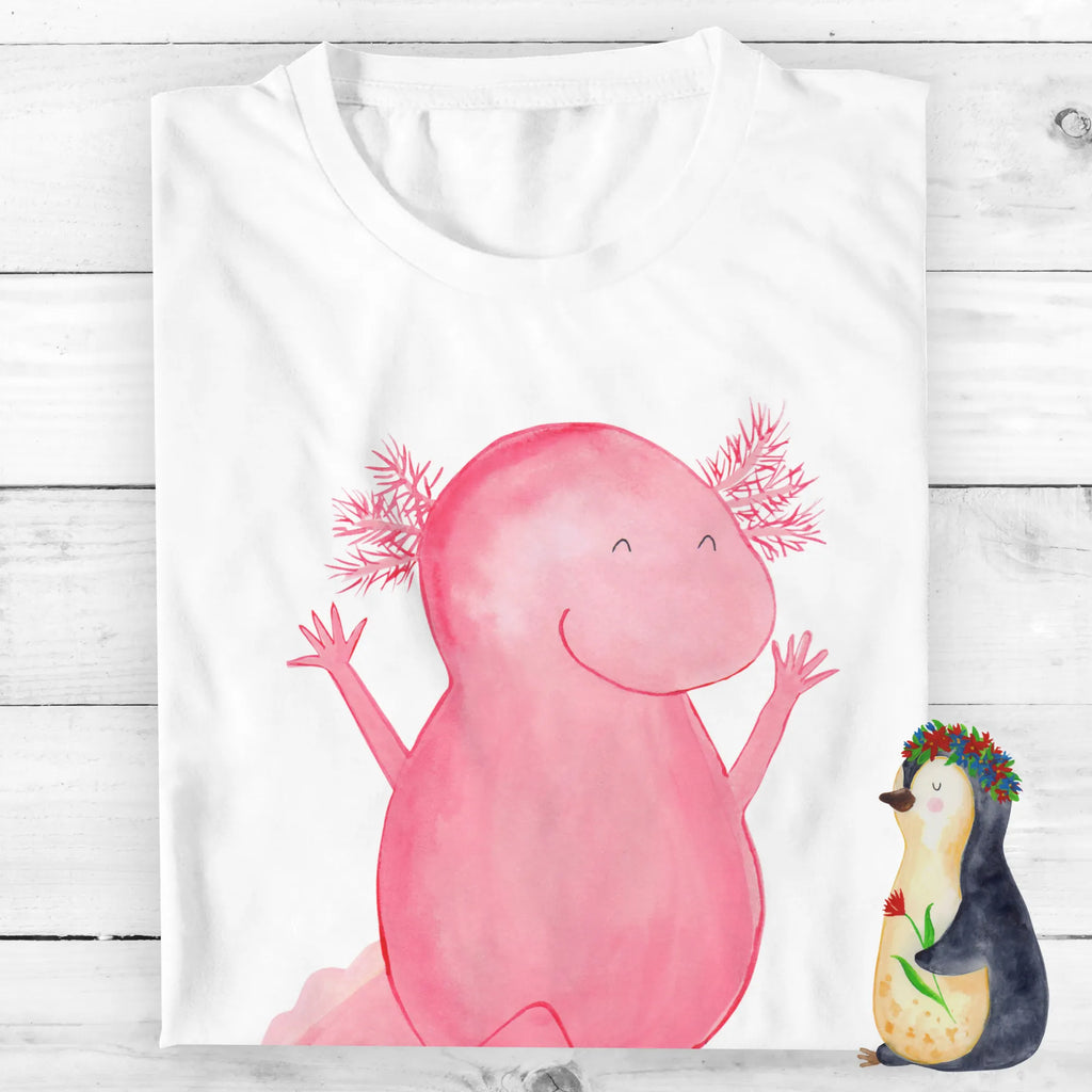 Personalised T-Shirt axolotl Hooray Wunschtext, T-Shirt Personalisiert, T-Shirt mit Aufruck, T-Shirt mit Namen, Bedrucken, Molch, Axolotl, Freude, Lurch, Lurche, Fröhlich, Schwanzlurch, Motivation, Spaß, Zufriedenheit, Axolot