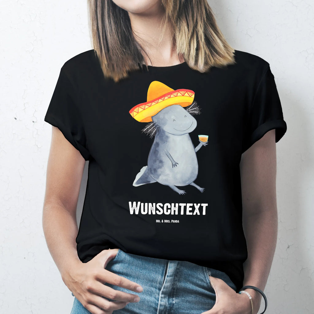 Personalised T-Shirt axolotl tequila Bedrucken, Wunschtext, T-Shirt mit Aufruck, T-Shirt mit Namen, T-Shirt Personalisiert, Molch, Axolotl, Feuerdrache, Schwanzlurch, Mexico, Sombrero, Zitrone, Feuersalamander, Mexiko, Lurch, Axolot, Tequila, Lurche, Motivation, Spruch