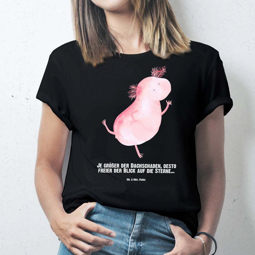 Rozmiar L Personalizowana koszulka aksolotl tańczyć T-Shirt mit Aufruck, T-Shirt mit Namen, Bedrucken, Wunschtext, T-Shirt Personalisiert, Molch, Axolotl, Freundin, Beste Freundin, Lurche, Sterne, Dachschaden, Schwanzlurch, Verrückt, Lurch, Axolot