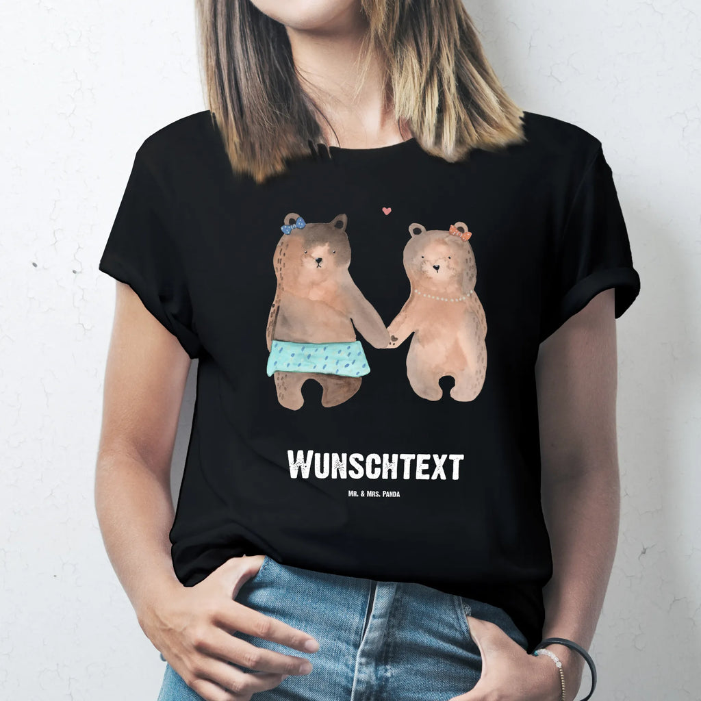 Personalisiertes T-Shirt Bär Freundin Wunschtext, T-Shirt Personalisiert, T-Shirt mit Namen, T-Shirt mit Aufruck, Bedrucken, Teddybär, Teddy, Bär, Bär Freundin Beste Freund Liebe Liebesbeweis Verliebt Kumpel Kumpeliene
