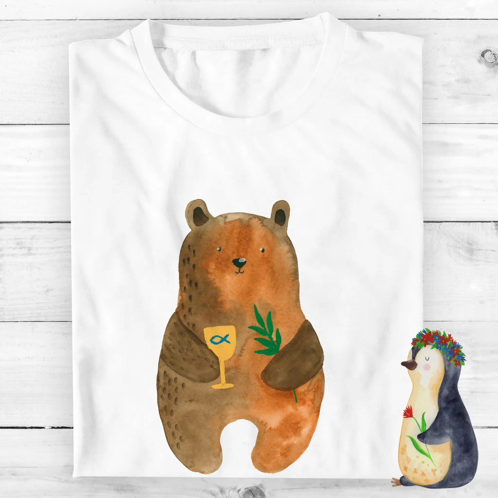 Personalisiertes T-Shirt Konfirmation-Bär T-Shirt mit Aufruck, Wunschtext, Bedrucken, T-Shirt Personalisiert, T-Shirt mit Namen, Teddybär, Teddy, Bär, Evangelisch, Kirche, Konfirmation, Gottesdienst