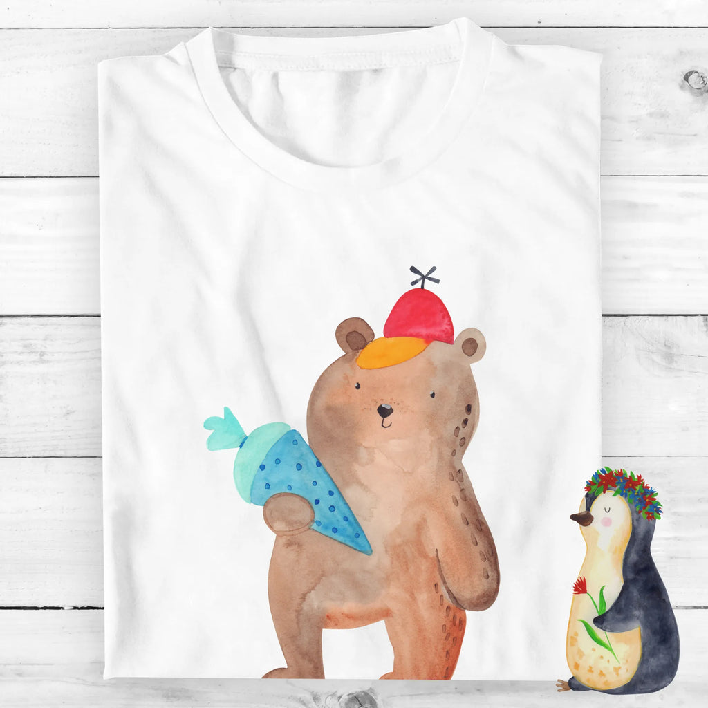 Rozmiar L Personalizowana koszulka Niedźwiedź Torebka szkolna Bedrucken, T-Shirt Personalisiert, T-Shirt mit Namen, Frauen, Wunschtext, Männer, T-Shirt mit Aufruck, Bär, Teddy, Teddybär, Bär Motiv, Schulanfang, Schultüte, Erster Schultag Geschenk, Grundschule, Schulbeginn, Schule Geschenk, Einschulung Geschenk