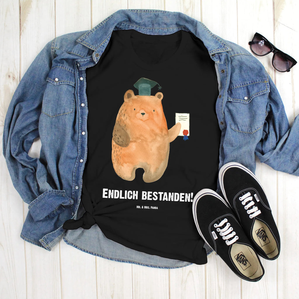 Rozmiar L Personalizowana koszulka Niedźwiedź Egzamin Wunschtext, T-Shirt mit Aufruck, Bedrucken, T-Shirt mit Namen, T-Shirt Personalisiert, Teddybär, Teddy, Bär, Abitur, Prüfung Bestanden, Zeugnis, Abschlusszeugnis, Abschluss, Prüfungen