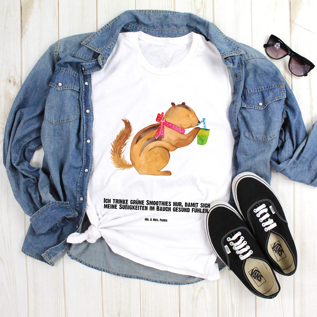 Personalised T-Shirt Squirrel smoothies Wunschtext, T-Shirt mit Aufruck, T-Shirt Personalisiert, Bedrucken, T-Shirt mit Namen, Gute Laune, Lustige Sprüche, Tiere, Tiermotive, Green Smoothies, Streifenhörnchen, Abnehmen, Diät, Eichhörnchen
