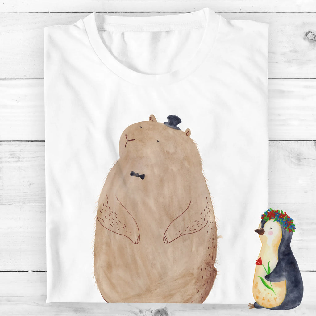 Personalisiertes T-Shirt Murmeltier Bedrucken, Wunschtext, T-Shirt mit Aufruck, T-Shirt mit Namen, T-Shirt Personalisiert, Lustige Sprüche, Gute Laune, Tiere, Tiermotive, Respekt, Anstand, Knigge, Murmeltier, Fröhlichkeit, Freundlichkeit