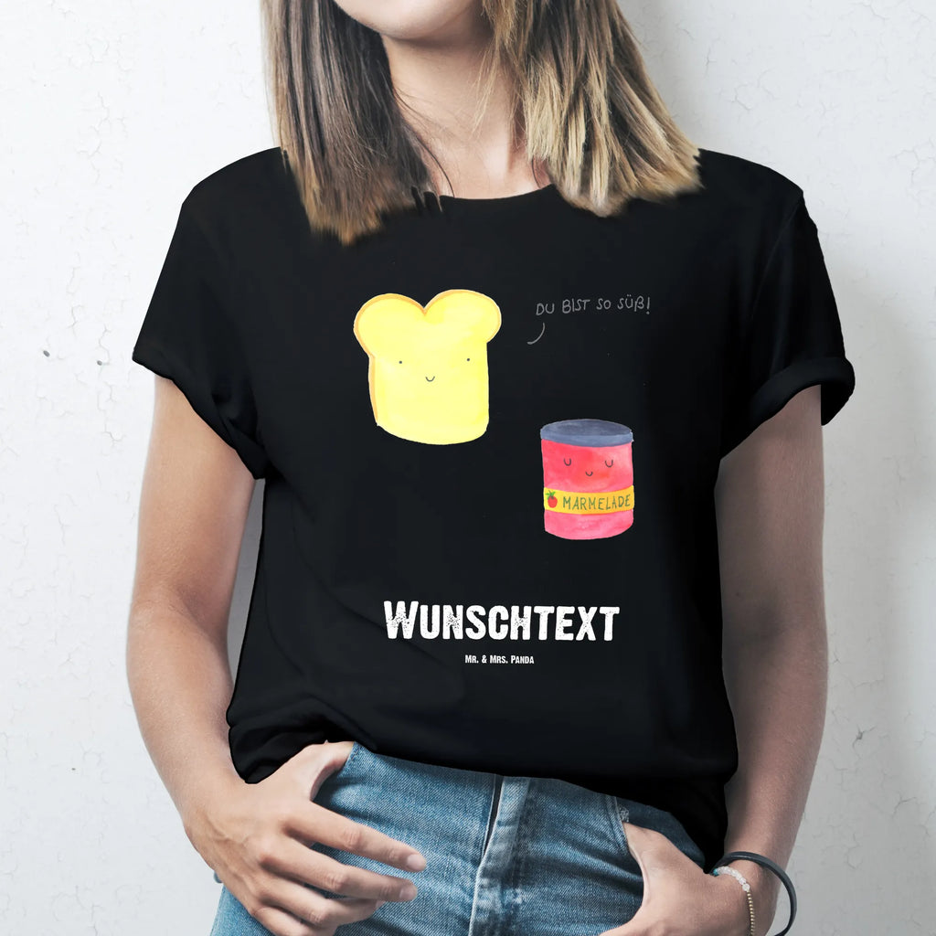 Rozmiar L Personalizowana koszulka Tost dżem T-Shirt mit Namen, Wunschtext, T-Shirt mit Aufruck, Bedrucken, T-Shirt Personalisiert, Lustige Sprüche, Gute Laune, Tiere, Tiermotive, Küche Spruch, Küche Deko, Toast, Frühstück Einladung, Süß, Süße Postkarte, Marmelade, Brot, Dreamteam, Toastbrot