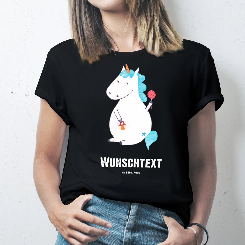 Rozmiar L Personalizowana koszulka jednorożec Dziecko T-Shirt mit Namen, Bedrucken, Wunschtext, T-Shirt mit Aufruck, T-Shirt Personalisiert, Einhorn Deko, Unicorn, Einhorn, Einhörner, Babyglück, Schnuller, Party, Eltern, Mutter, Geburtstag, Nachwuchs, Erstes Kind, Kind, Baby, Geburt