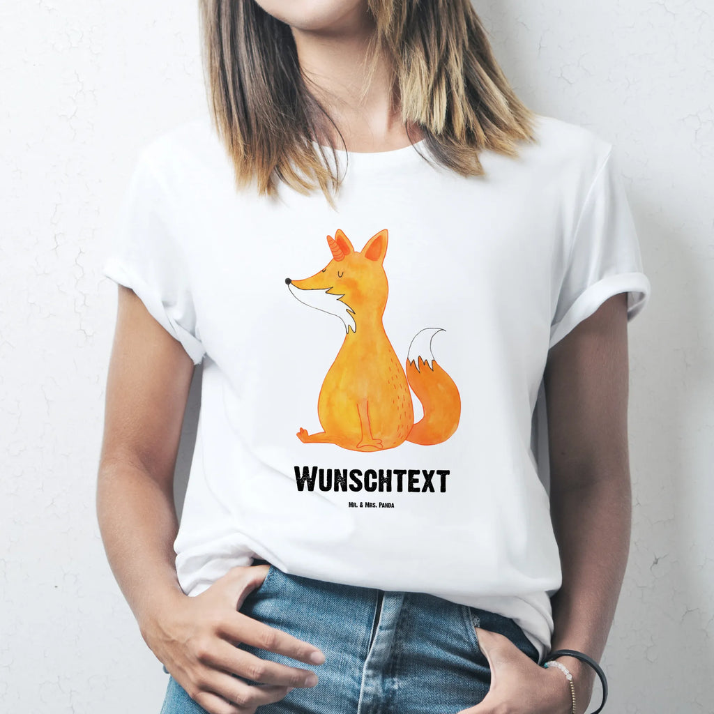 Rozmiar L Personalizowana koszulka Jednorożec życzenie T-Shirt Personalisiert, T-Shirt mit Namen, Wunschtext, T-Shirt mit Aufruck, Bedrucken, Einhorn Deko, Unicorn, Einhorn, Einhörner, Fuchs, Füchse, Fuchshörnchen, Unicorns, Fuchshorn, Foxycorn