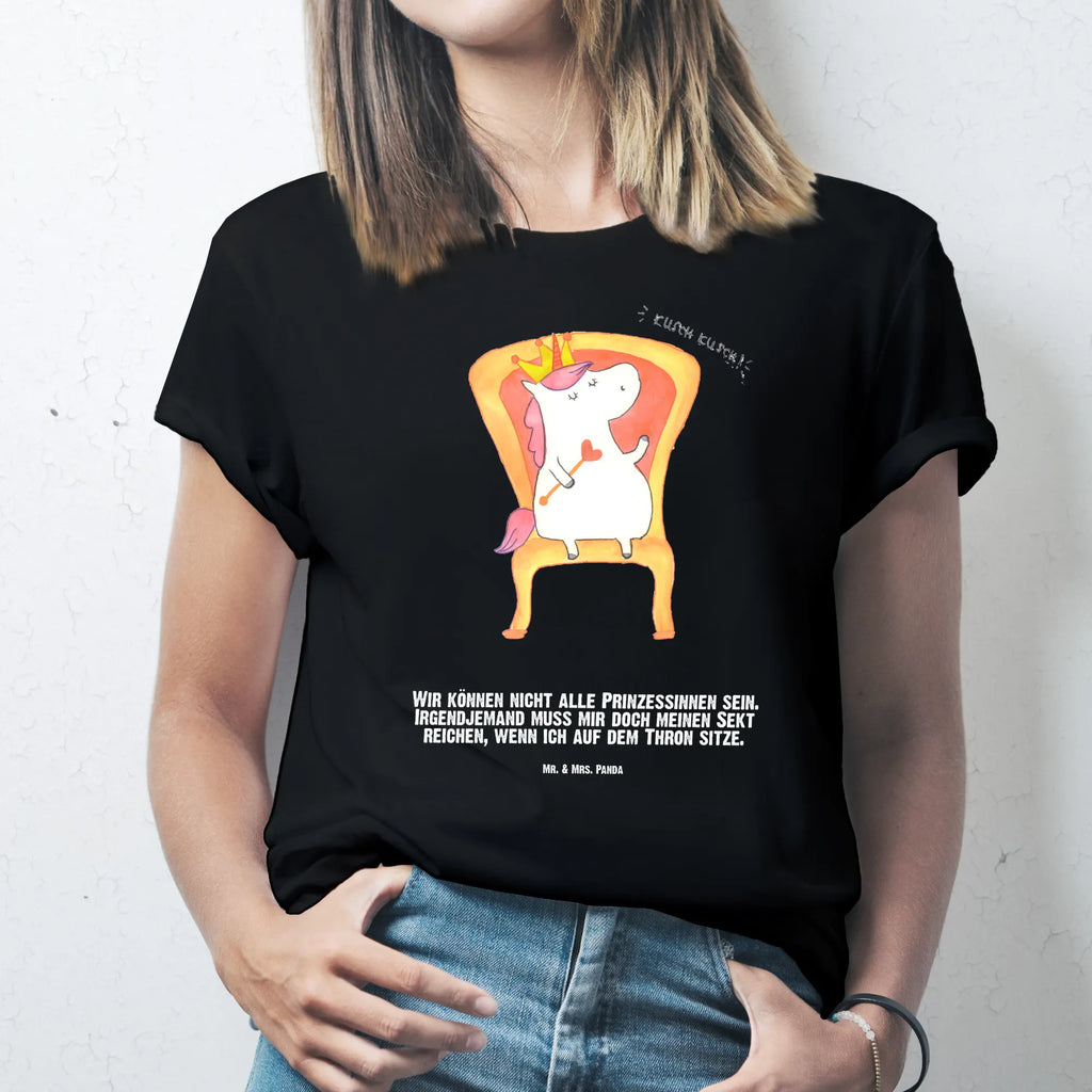 Rozmiar L Personalizowana koszulka Jednorożec król T-Shirt mit Aufruck, Wunschtext, T-Shirt Personalisiert, T-Shirt mit Namen, Bedrucken, Einhorn Deko, Unicorn, Einhorn, Einhörner, Präsident, Krone, König, Herrscher, Prinzessin, Bundeskanzler, Kaiser
